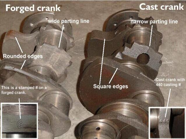 cast vs forged crankshaft